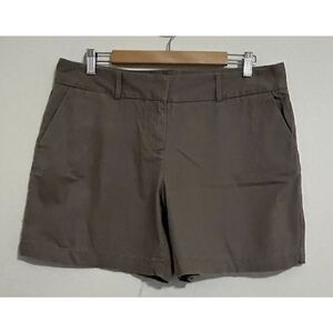 Ann Taylor Loft Womens Size 10 Chino Shorts Casual Mid-rise